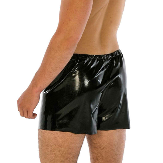 MONNIK | Obsidian Series: MONNIK Latex Handmade Men's Boxers - Detail view - MONNIK Obsidian Collection