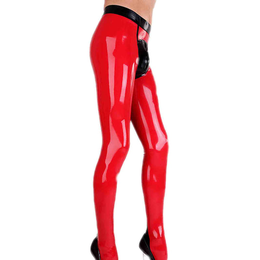 MONNIK | Silhouet Collection: MONNIK Latex Men Red Mid-pants