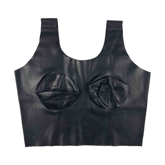 MONNIK | Obsidian Series: MONNIK Latex Lingerie Bra Rubber - Detail view - MONNIK Obsidian Collection