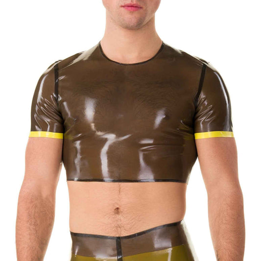 MONNIK | Obsidian Series: Latex handmade Semi-Transparent Black fashionable - Front view - MONNIK Obsidian Collection