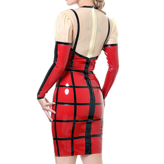 MONNIK | Silhouet Collection: Latex Handmade Dress with a