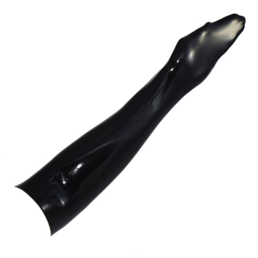 MONNIK | Obsidian Series: Latex Handmade glove up to - Front view - MONNIK Obsidian Collection