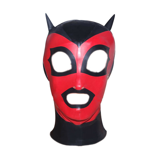 MONNIK | Visage Collection: MONNIK Red Latex Hood Unisex