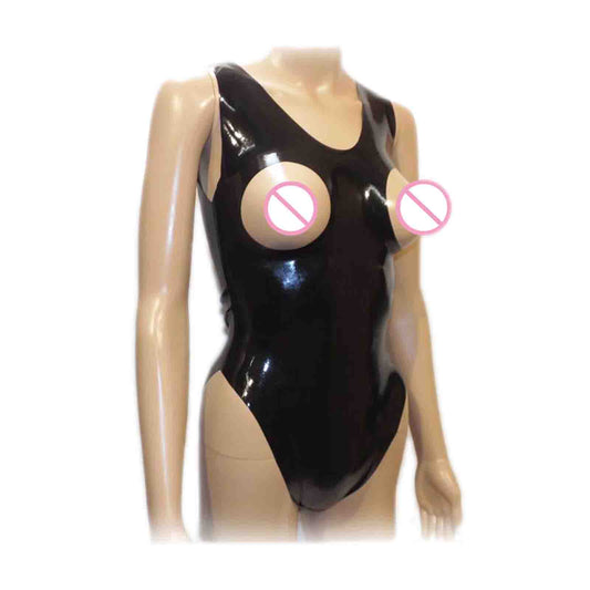 MONNIK Latex suit Tight Sleeveless - Detail view - MONNIK Silhouet Collection