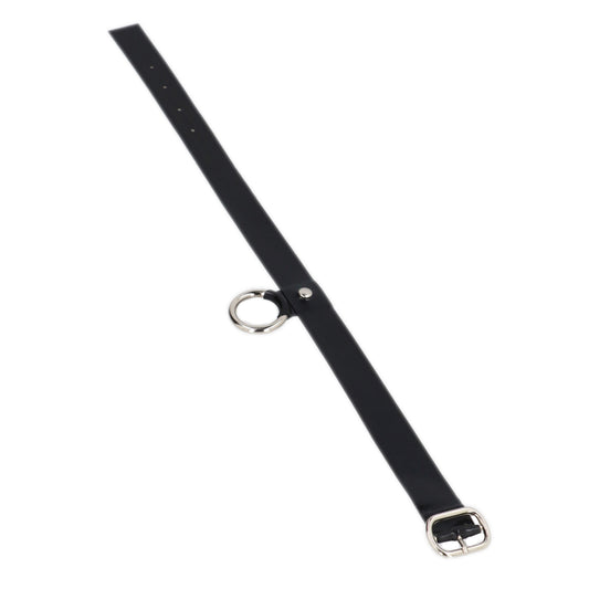 MONNIK | Obsidian Series: Latex Choker Fetish Handmade - Front view - MONNIK Obsidian Collection