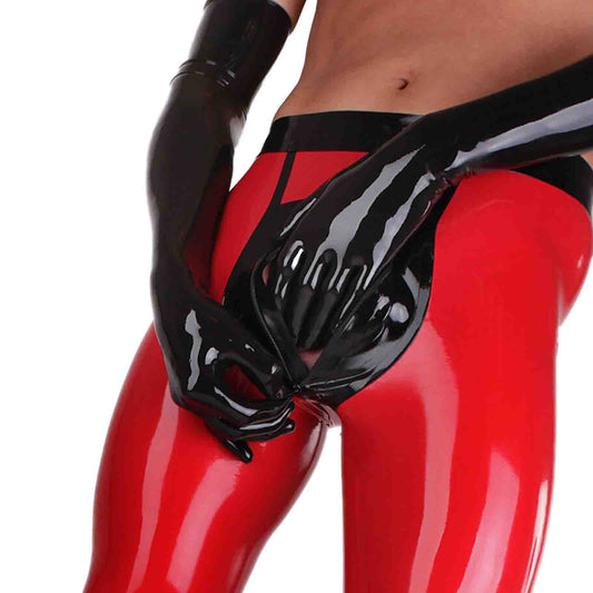 MONNIK | Silhouet Collection: MONNIK Latex Men Red Mid-pants