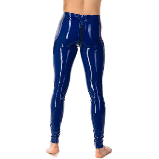 MONNIK | Obsidian Series: Latex Men's Leggings with Two - Detail view - MONNIK Obsidian Collection