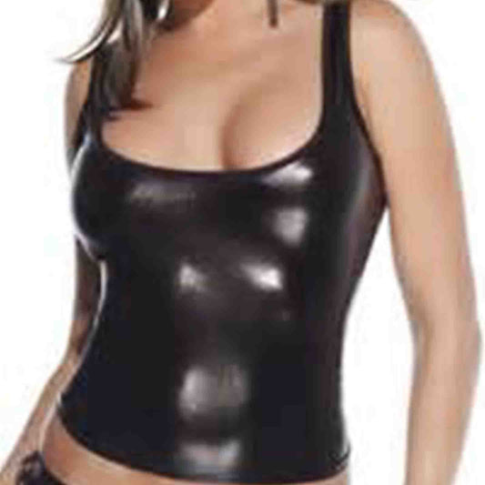 MONNIK Black Latex Lingerie Tight - Detail view - MONNIK Silhouet Collection