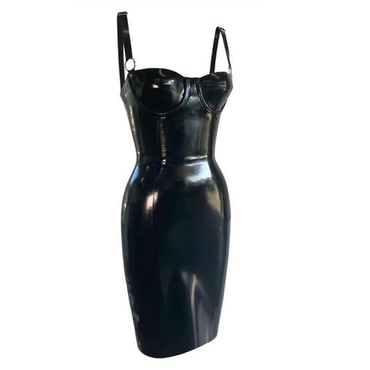MONNIK | Silhouet Collection: Latex Handmade Fashion Pencil Dress
