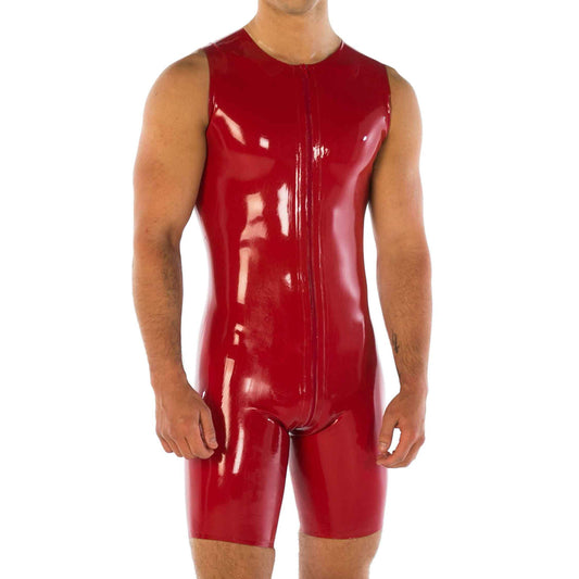 MONNIK | Silhouet Collection: Latex Handmade Sleeveless Men's Suit