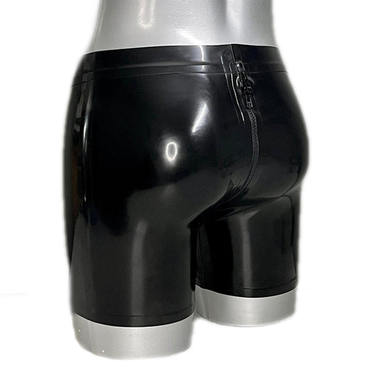 MONNIK | Obsidian Series: MONNIK Latex Men's Sailor Front - Detail view - MONNIK Obsidian Collection