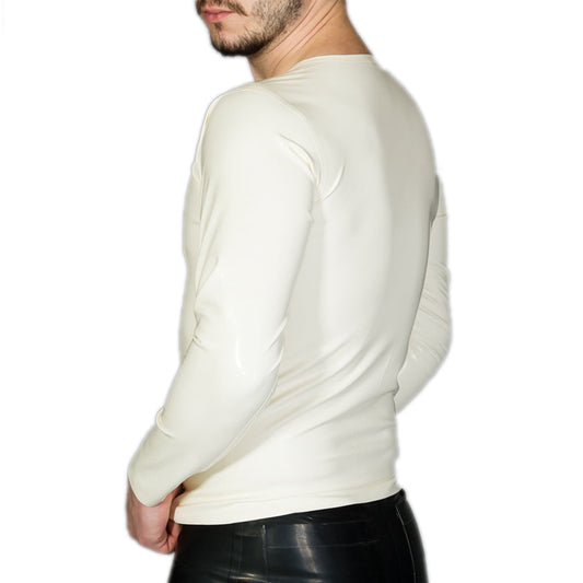 Latex handmade Long Sleeve T - Detail view - MONNIK Silhouet Collection