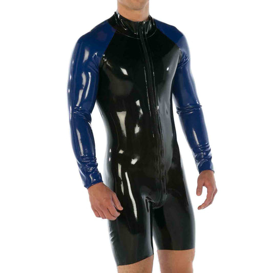 MONNIK | Silhouet Collection: Latex Men's High Neck Shortie