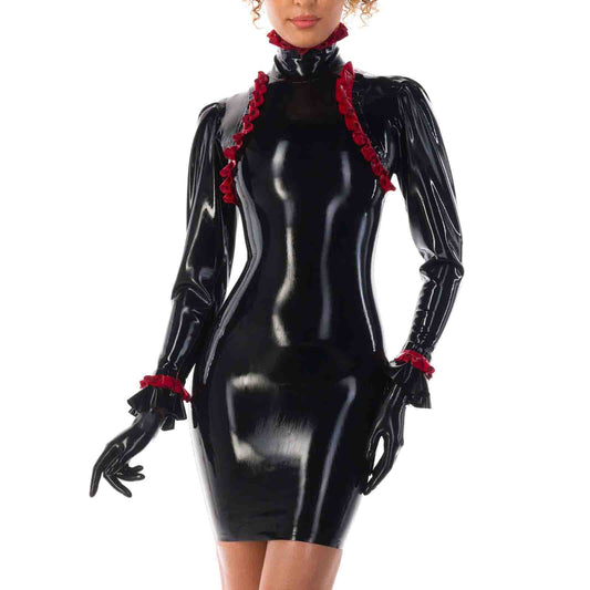 MONNIK | Silhouet Collection: Latex Handmade fashion High neck