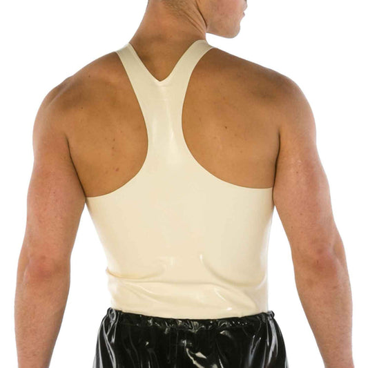 MONNIK | Obsidian Series: Latex Handmade Stylish Men's Vest - Detail view - MONNIK Obsidian Collection