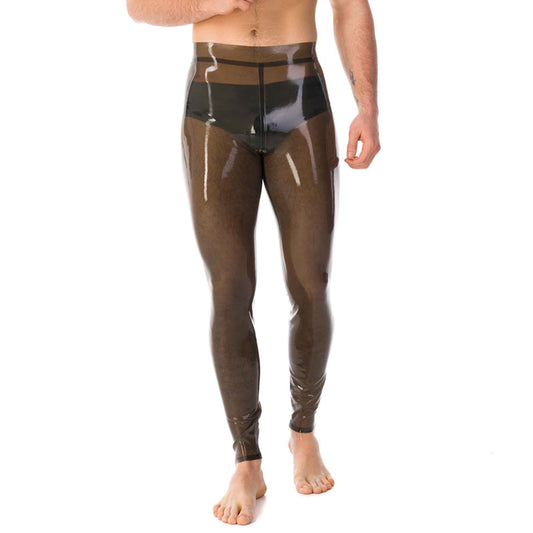 MONNIK | Obsidian Series: Latex Handmade Classic Skinny leggings - Front view - MONNIK Obsidian Collection
