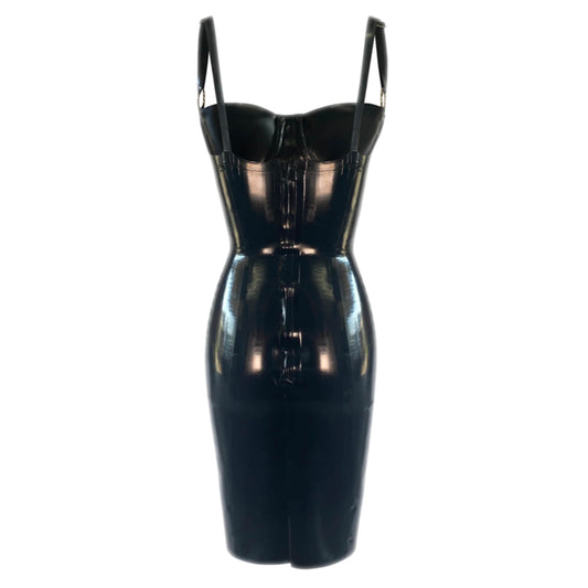 MONNIK | Silhouet Collection: Latex Handmade Fashion Pencil Dress