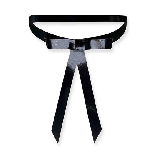 MONNIK Latex Bow Collar Unisex - Front view - MONNIK Silhouet Collection