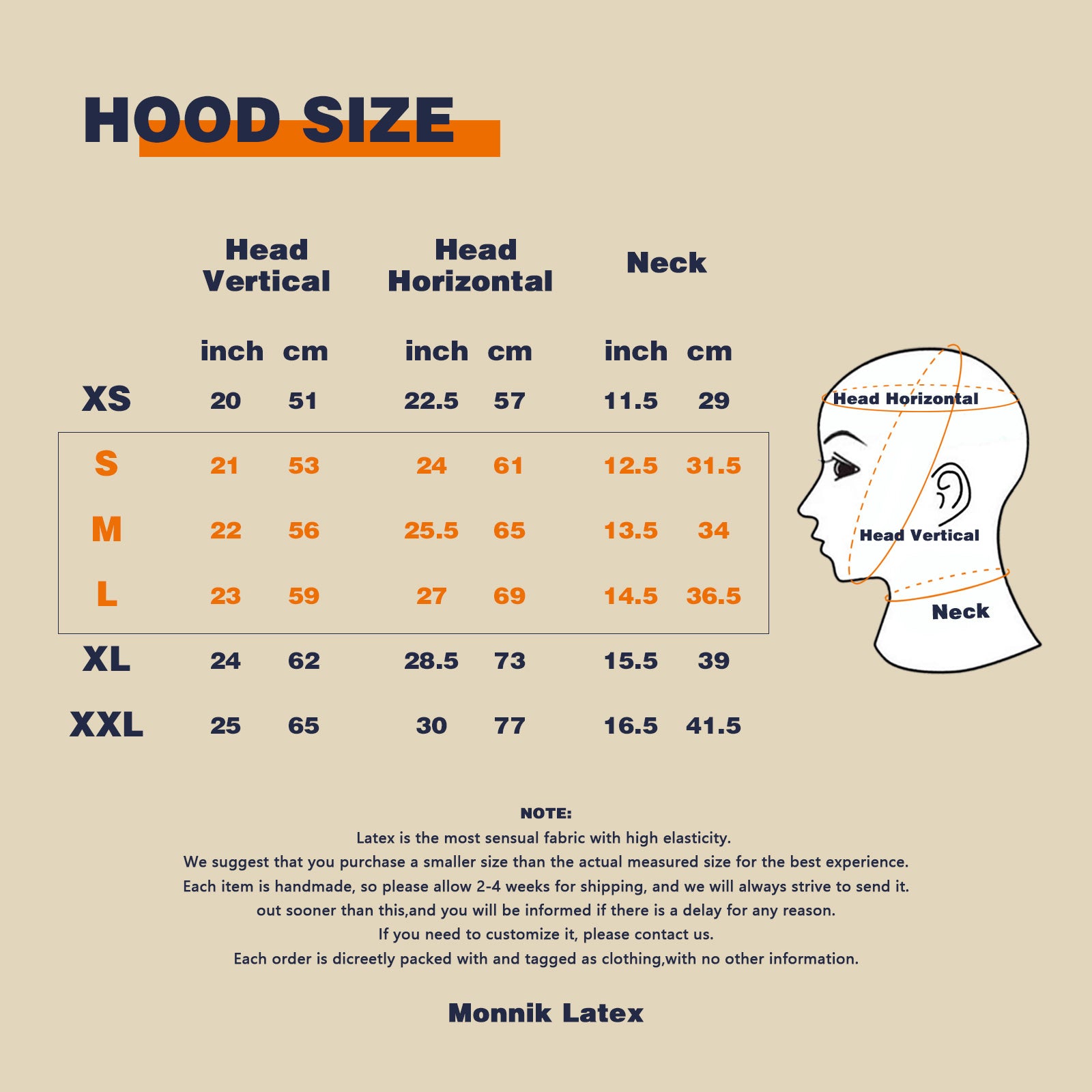 MONNIK Latex Hood Mask Open - View 5 - MONNIK Visage latex fashion