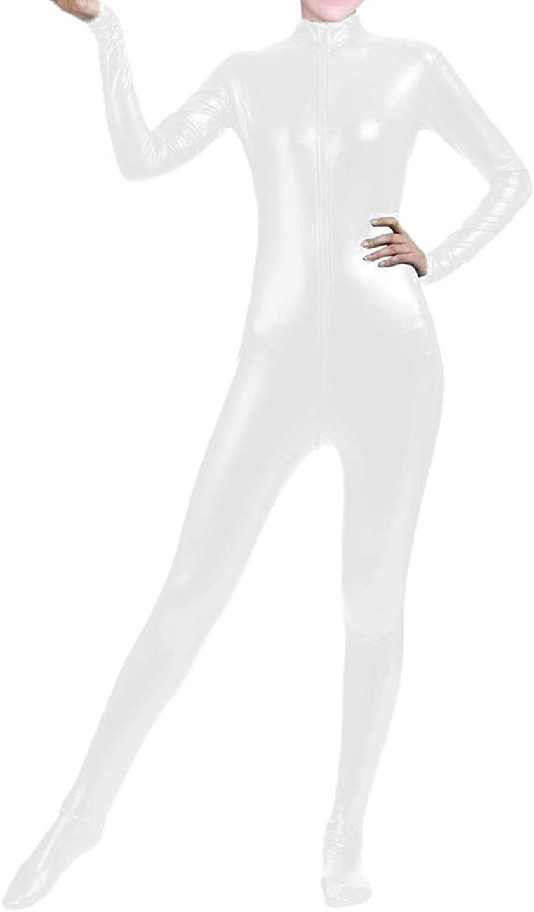 Shiny Metallic Unitard Bodysuit Catsuit Spandex One piece Lycra
