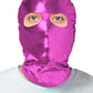 Lycra Masken Spandex Hoods Shiny Metallic Open Eyes Masks Costumes Cosplay Accessories