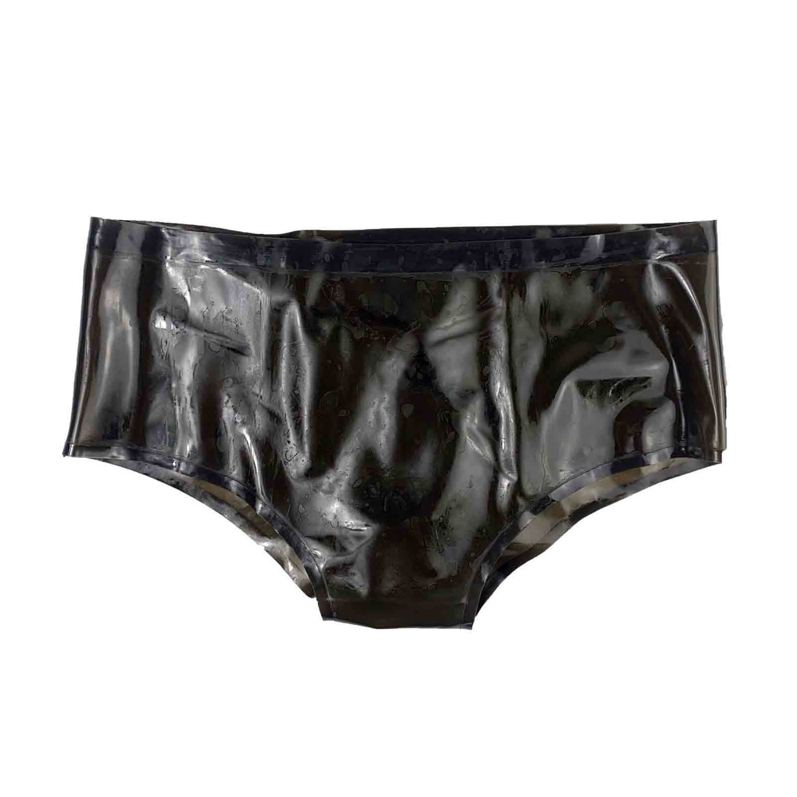 MONNIK Latex Briefs Rubber Men Black Tight Shorts with Straight 16cm –  Monnik Latex